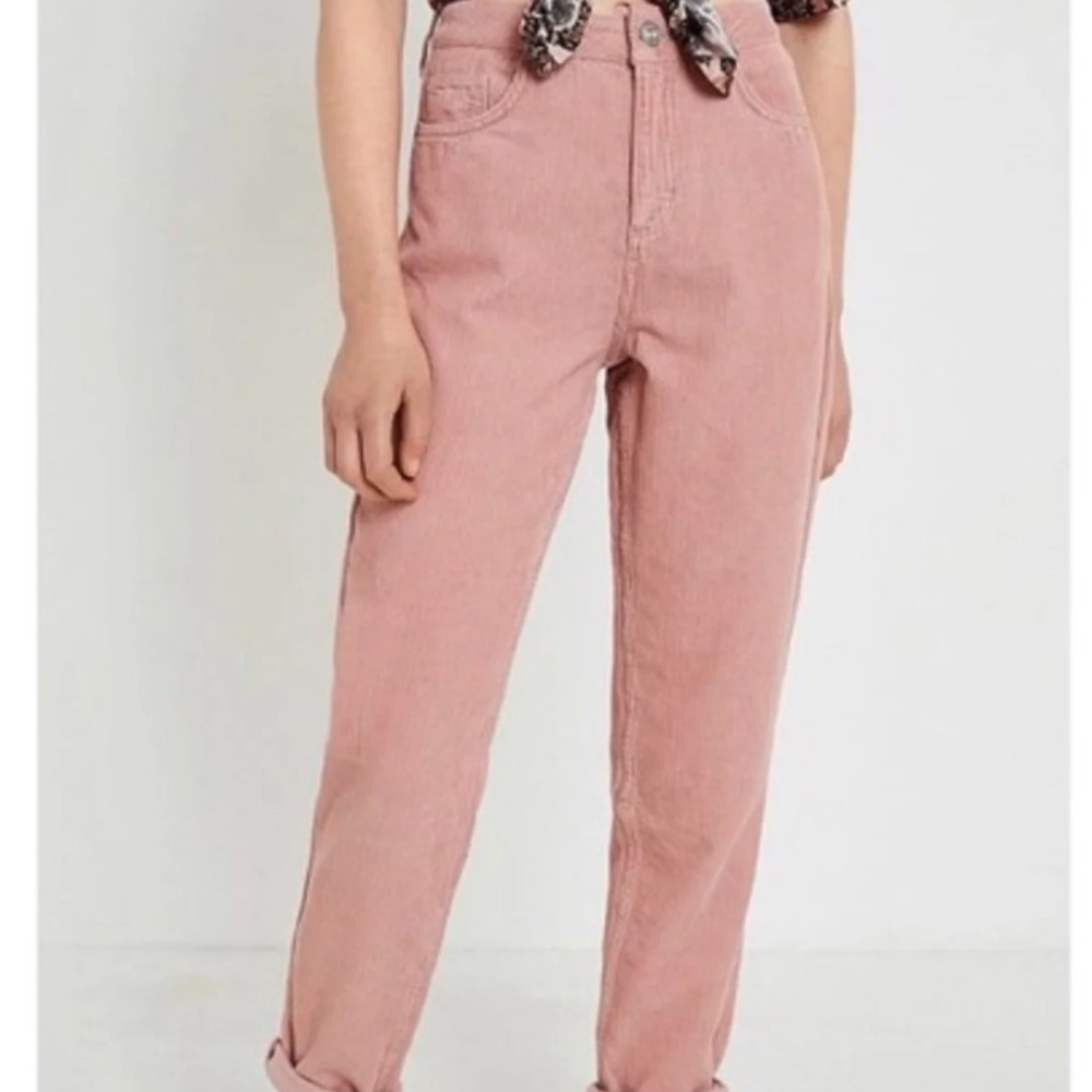BDG Blush corduroy mom jeans